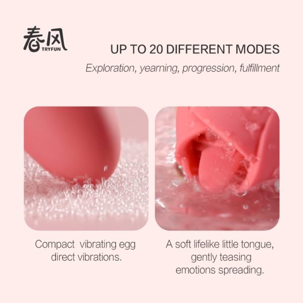 TRYFUN Floral Licking and Vibrating Egg Tender Touch Of A Lover. - Image 6