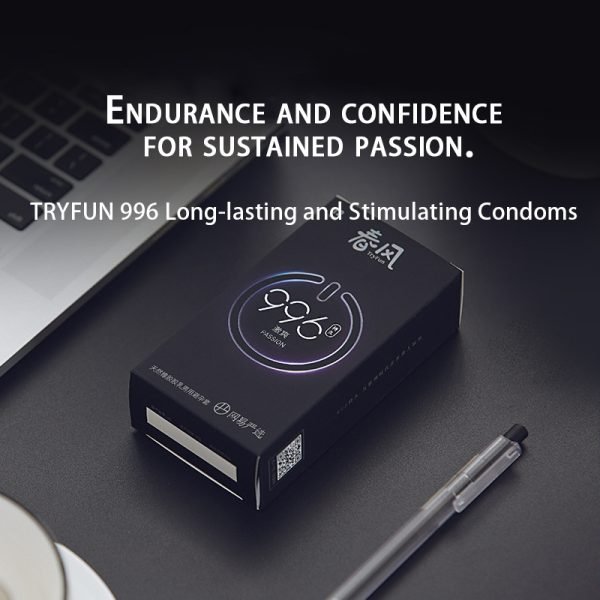 TRYFUN 996 Endurance Physical Delay Extra Lubricated Condom - Image 5
