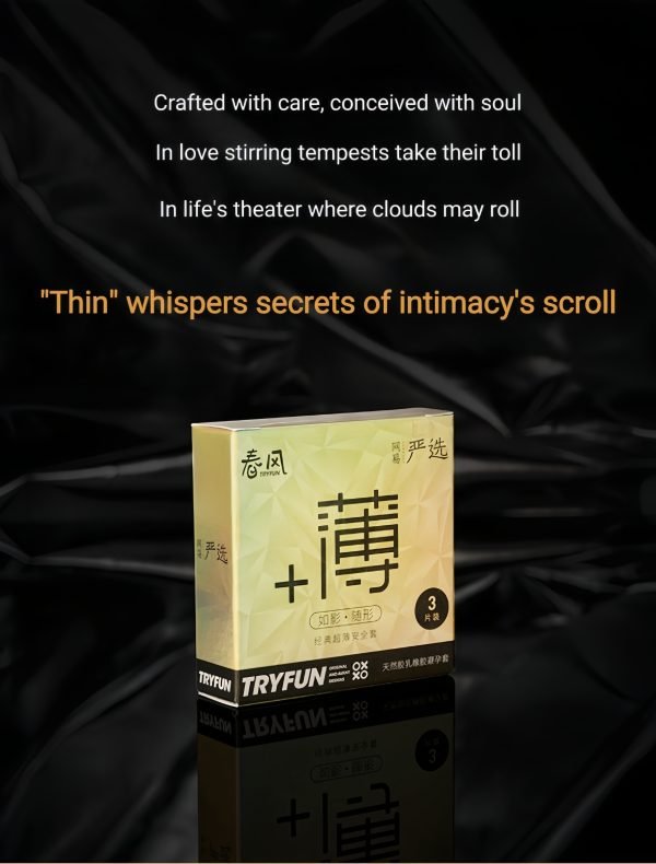 TRYFUN Classic Ultra Thin Condom - Gold Edition - Image 3