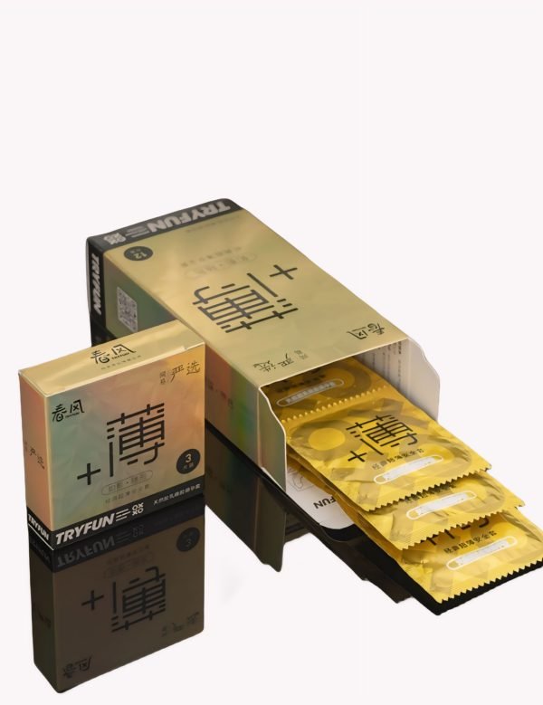 TRYFUN Classic Ultra Thin Condom - Gold Edition