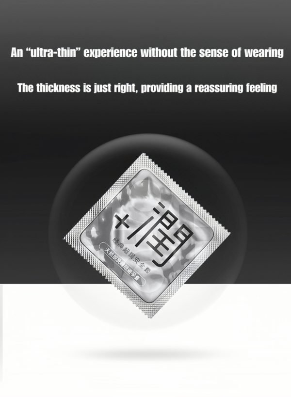 TRYFUN " Ultra Thin " Classic Extra Lubricated Condom - Platinum Edition - Image 5